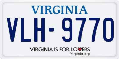 VA license plate VLH9770
