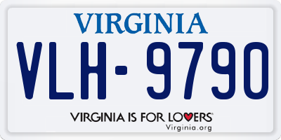 VA license plate VLH9790