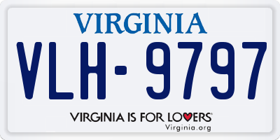 VA license plate VLH9797