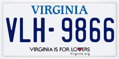 VA license plate VLH9866