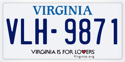VA license plate VLH9871