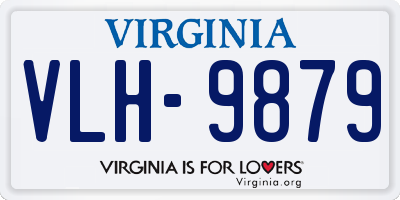 VA license plate VLH9879