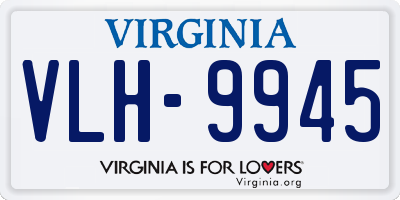 VA license plate VLH9945