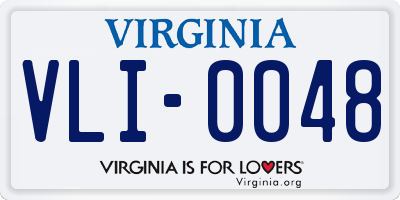 VA license plate VLI0048