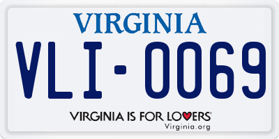 VA license plate VLI0069