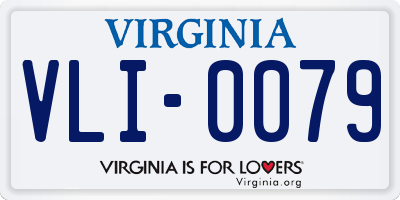 VA license plate VLI0079
