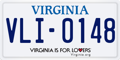 VA license plate VLI0148
