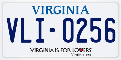 VA license plate VLI0256