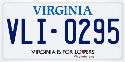 VA license plate VLI0295
