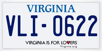 VA license plate VLI0622