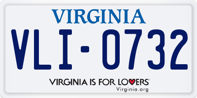 VA license plate VLI0732