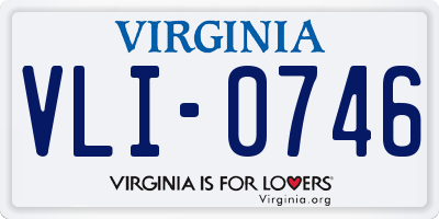 VA license plate VLI0746