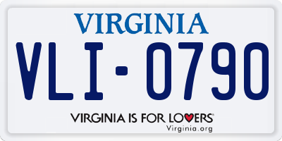 VA license plate VLI0790