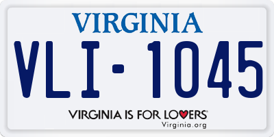 VA license plate VLI1045