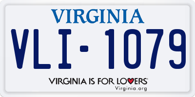 VA license plate VLI1079