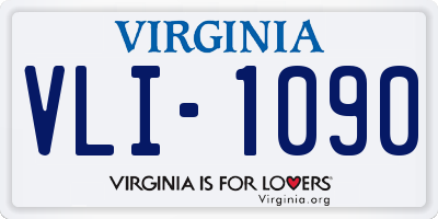 VA license plate VLI1090