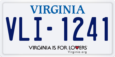 VA license plate VLI1241