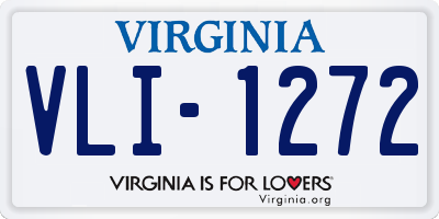 VA license plate VLI1272