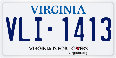 VA license plate VLI1413