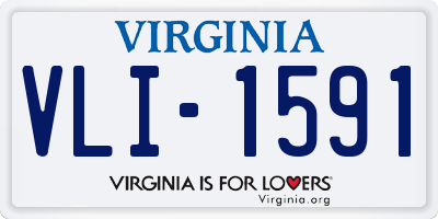 VA license plate VLI1591