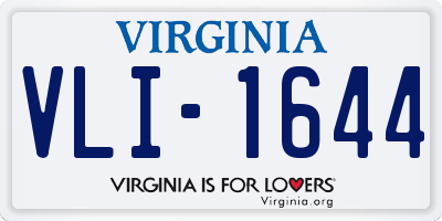 VA license plate VLI1644