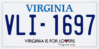 VA license plate VLI1697
