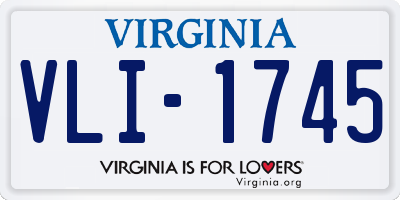 VA license plate VLI1745