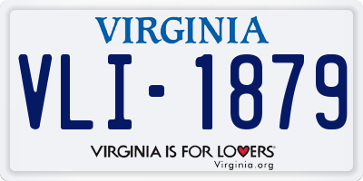 VA license plate VLI1879