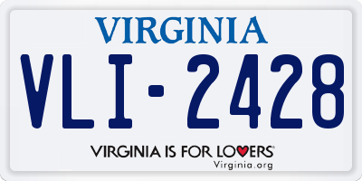 VA license plate VLI2428