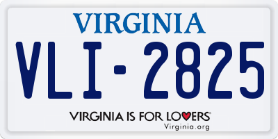 VA license plate VLI2825