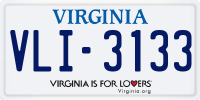 VA license plate VLI3133