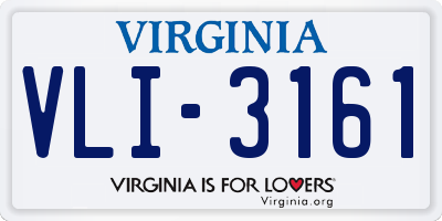 VA license plate VLI3161