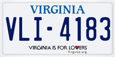 VA license plate VLI4183