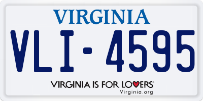 VA license plate VLI4595