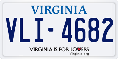 VA license plate VLI4682