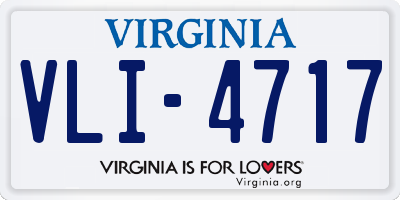 VA license plate VLI4717