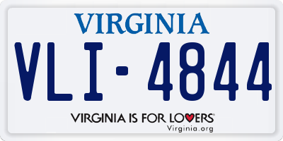 VA license plate VLI4844
