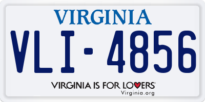 VA license plate VLI4856