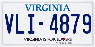 VA license plate VLI4879