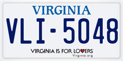 VA license plate VLI5048