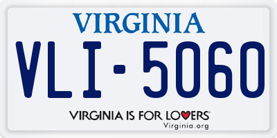 VA license plate VLI5060