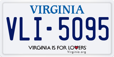 VA license plate VLI5095