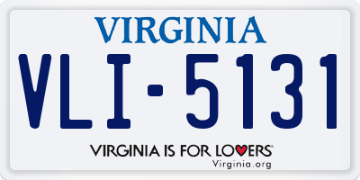 VA license plate VLI5131