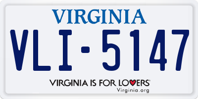 VA license plate VLI5147