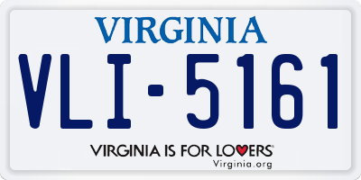 VA license plate VLI5161
