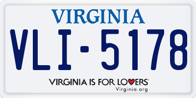 VA license plate VLI5178