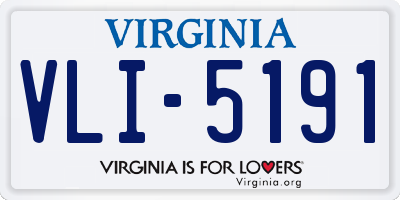 VA license plate VLI5191