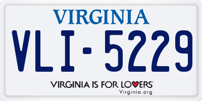 VA license plate VLI5229