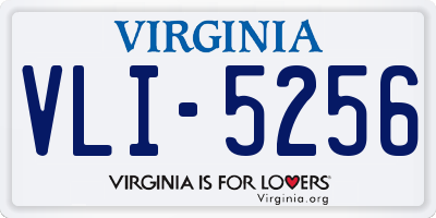 VA license plate VLI5256