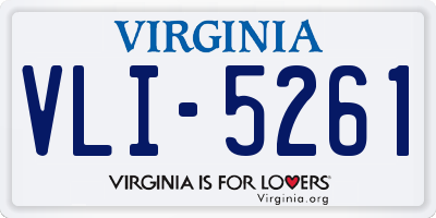 VA license plate VLI5261